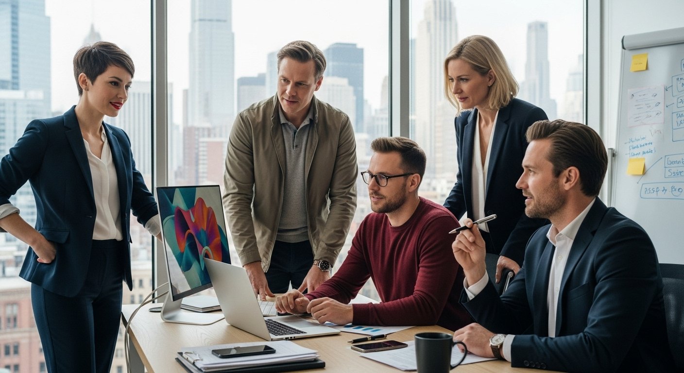 Strategic planning session for employer branding